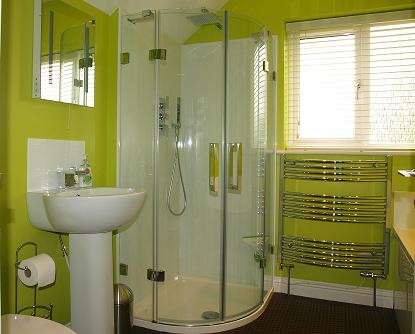 Bathroom accommodation - with bath and rainfall shower